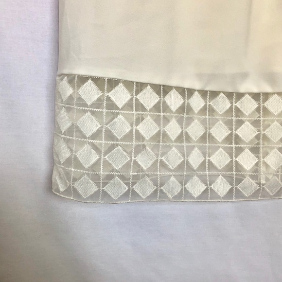 Anne Klein White lace hemmed shift dress size 14 - Picture 5 of 8